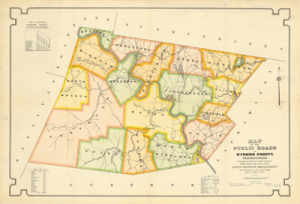 1912 Wyoming County map