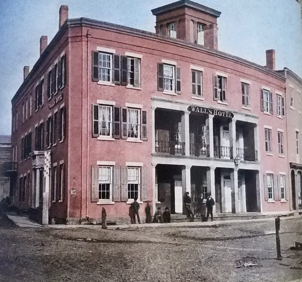 Wall's Hotel, later the Prince Hotel, Tunkhannock (Mary Gabriel, restored by Lizza Studios)