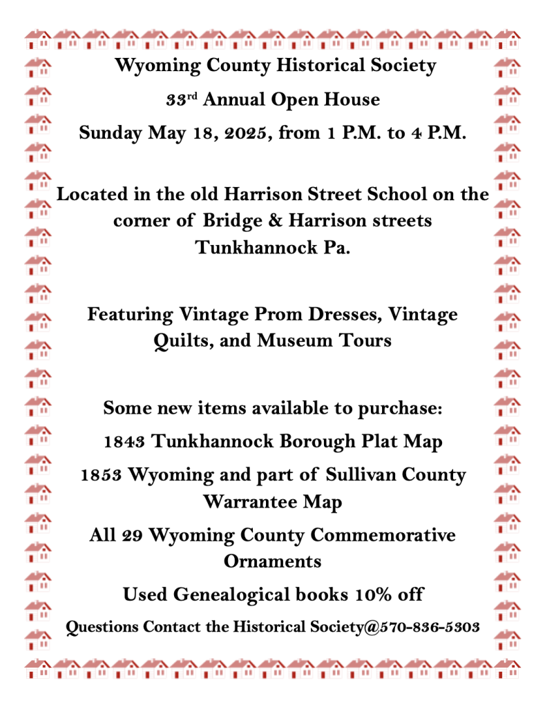 Open House flyer for 2025